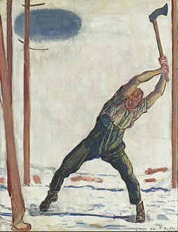 Le Bûcheron, Ferdinand Hodler