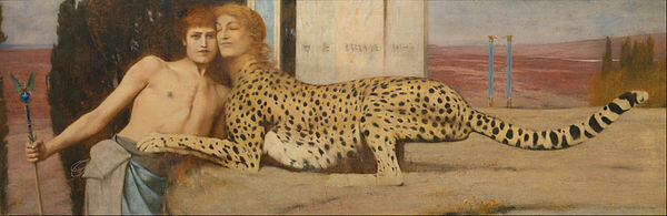 Des caresses, ou l'Art, ou le Sphinx, Fernand Khnopff