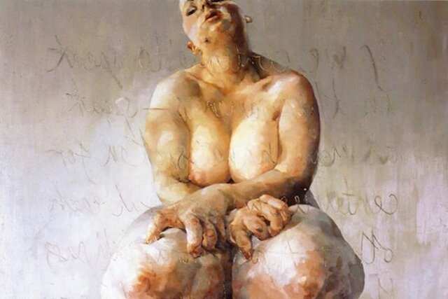 Propped, Jenny Saville