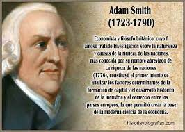 Aparición del liberalismo económico por Adam Smith