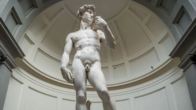 David marble sculpture by Michelangelo