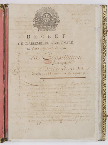 Vote de la première constitution