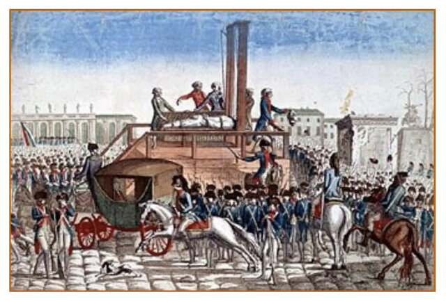 Louis XVl est guillotiné.
