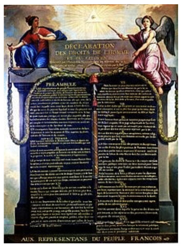 Déclaration des droits de l’homme et de citoyens.