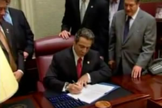 New York approves same-sex marriage