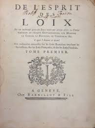 Publicación del Espíritu de las Leyes de Montesquieu