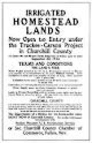 Newlands Reclamation Act Passed