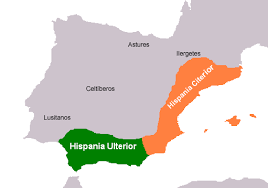 División de Hispania en Ulterior y Citerior