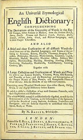 "An Universal Etymological English Dictionary"