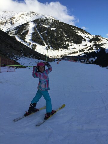 Vaig a esquiar per primer cop