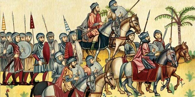 Llegada de visigodos, expulsados de la Galia por los francos.