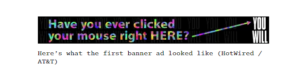 First Web Advertisement