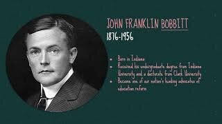 CONCEPTO DE CURRICULUM  JOHN FRANKLIN BOBBITT (1876-1956)