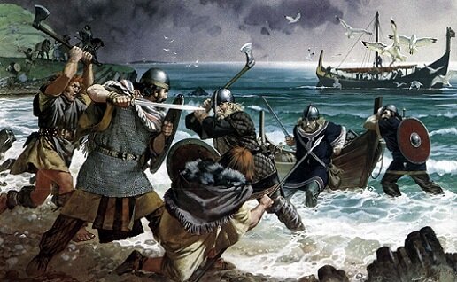 The Viking 'Great Army' lands in England.