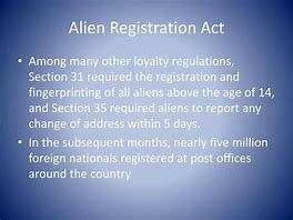 Alien Registration Act