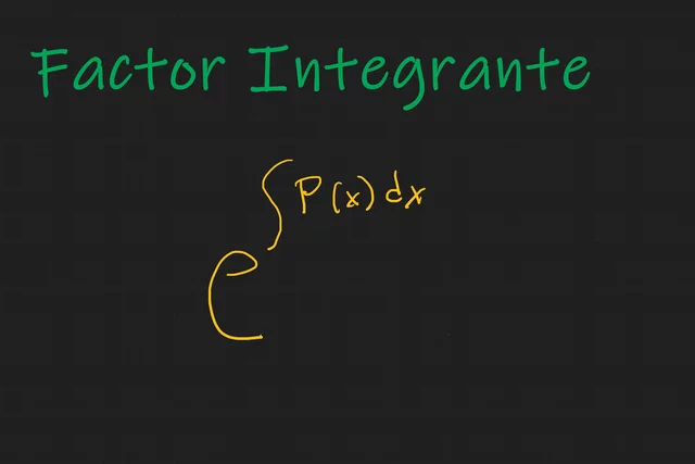 Factor de integración
