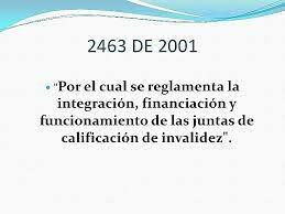 Decreto 2463 de 2001