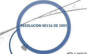 Resolución 0156 de 2005