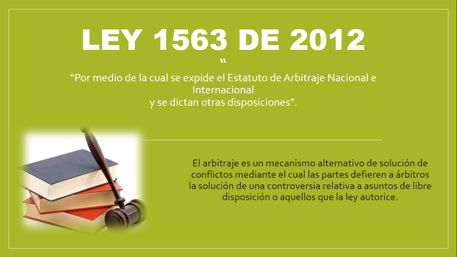 Ley 1563 de 2012