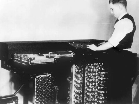 First electronic digital computer