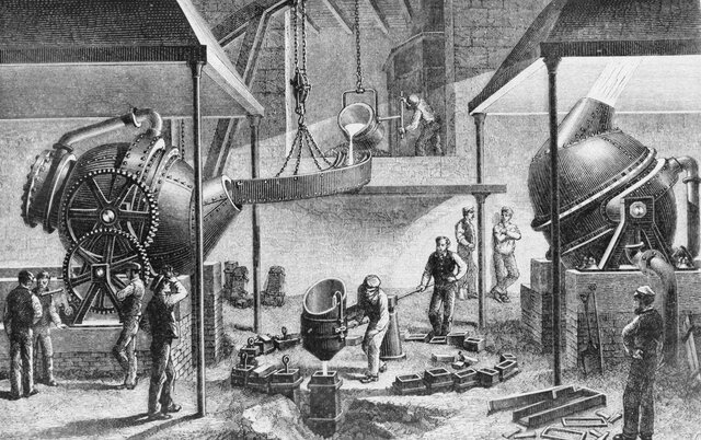 Fabricación de acero de Bessemer