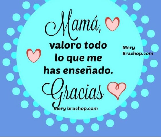 Agradecimientos a mi mama