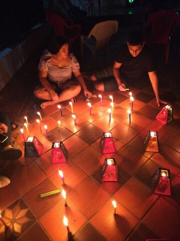 DIA DE LAS VELITAS CON TODA LA FAMILIA