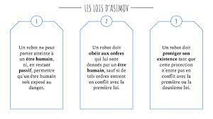 Isaac Asimov, les trois lois de la robotique