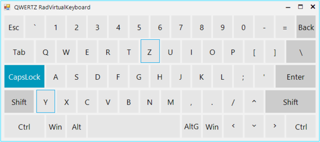QWERTZ keyboard