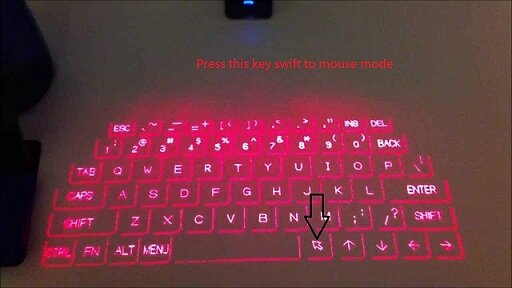 Laser keyboard