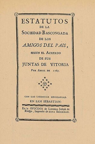 Creació de la primera Societat Econòmica d'Amics del País