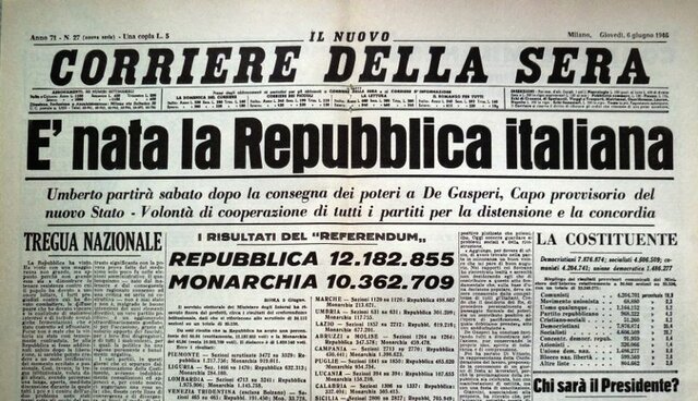 Italia diventa Repubblica
