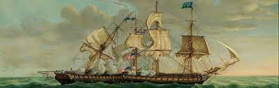 The USS Constitution defeats the HMS Guerriere