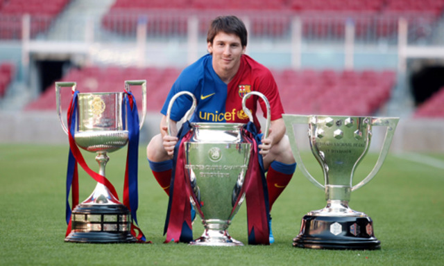 Cuando gana el primer título con el barça