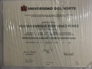 OBTENGO EL TITULO DE ESPECIALISTA EN ANÁLISIS Y DISEÑO ESTRUCTURAL