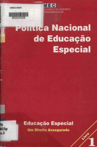 Política Nacional de Educação Especial
