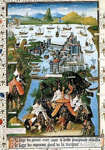 Taking possession Constantinople  by Ottoman Turks