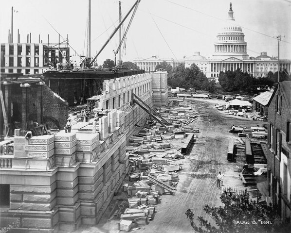 Washington D.C. is constructed