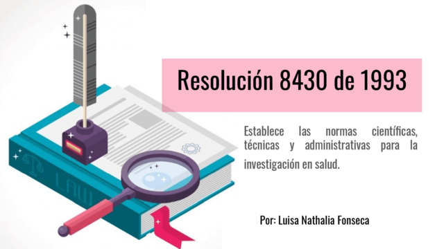 Colombia Resolución 8430