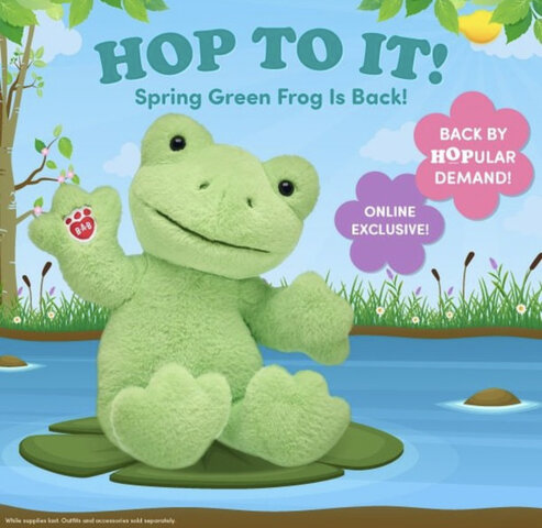 Most recent re-release of the spring green frog