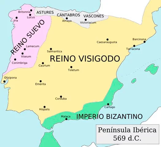 Los visigodos derrotan a los Suevos