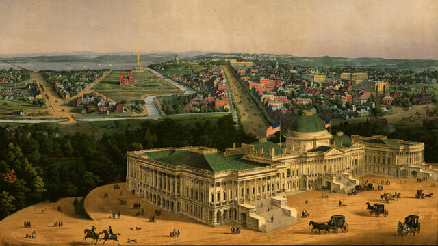 The Capital of America is Moved to Newly Founded Washington and Washington City Undergoes Development