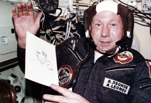 First man to walk in space