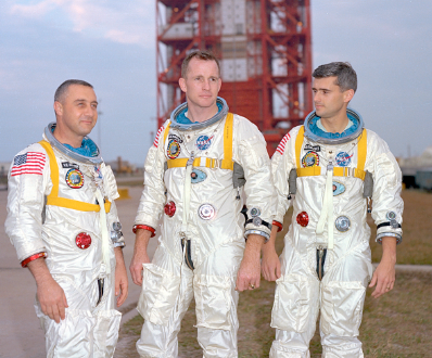 Three astronauts were killed