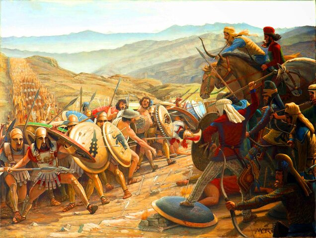 Greek city-states defeat Persian invasion at Battle of Marathon