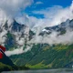 Norge flagg fjord foto shutterstock