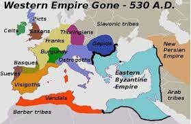 The western Roman empire collapses