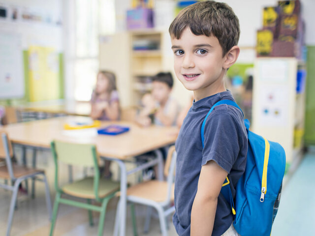 Entro al colegio por primera vez