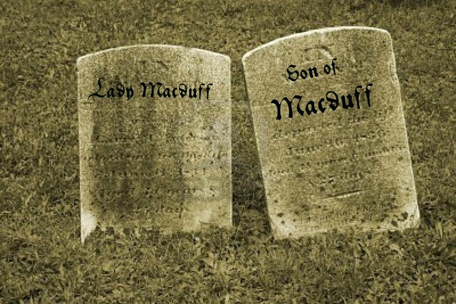 Ross then tells Macduff about the murder of his wife and family