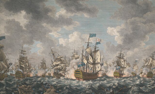 The first landing of French troops onto the coast of the Isle of Wight during the French invasion.
